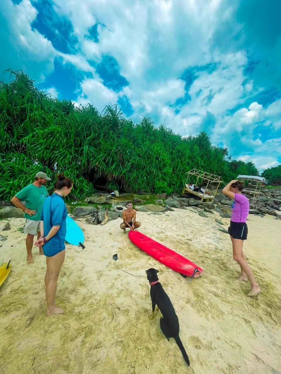 Gaia Ocean Surf Yoga Vandrehjem Ahangama Eksteriør billede